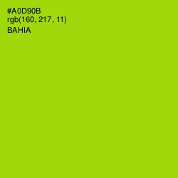 #A0D90B - Bahia Color Image