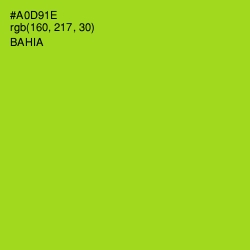 #A0D91E - Bahia Color Image