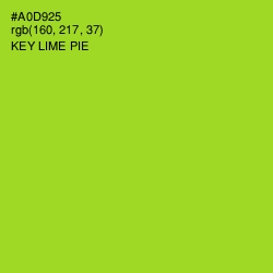 #A0D925 - Key Lime Pie Color Image