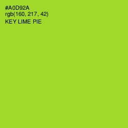 #A0D92A - Key Lime Pie Color Image