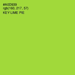 #A0D939 - Key Lime Pie Color Image