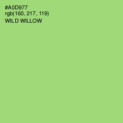 #A0D977 - Wild Willow Color Image