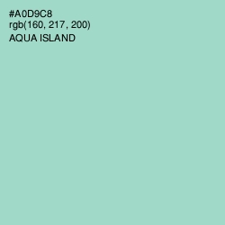 #A0D9C8 - Aqua Island Color Image