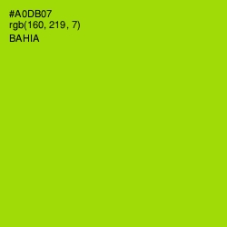 #A0DB07 - Bahia Color Image