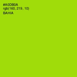 #A0DB0A - Bahia Color Image