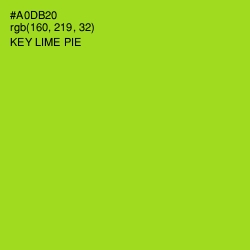 #A0DB20 - Key Lime Pie Color Image