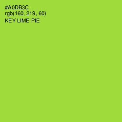 #A0DB3C - Key Lime Pie Color Image