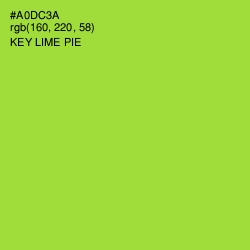 #A0DC3A - Key Lime Pie Color Image