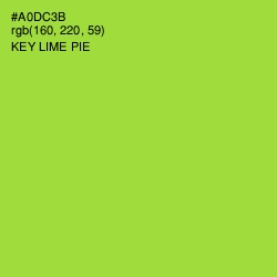 #A0DC3B - Key Lime Pie Color Image