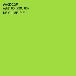 #A0DC3F - Key Lime Pie Color Image