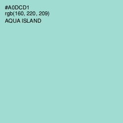 #A0DCD1 - Aqua Island Color Image