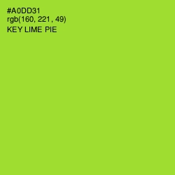 #A0DD31 - Key Lime Pie Color Image