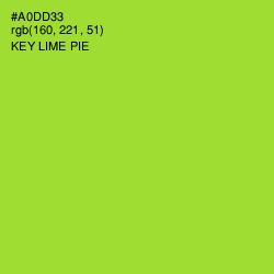 #A0DD33 - Key Lime Pie Color Image