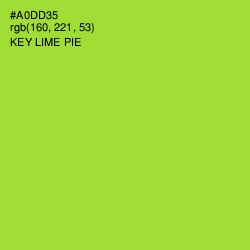 #A0DD35 - Key Lime Pie Color Image
