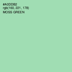 #A0DDB2 - Moss Green Color Image