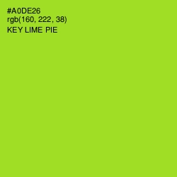 #A0DE26 - Key Lime Pie Color Image