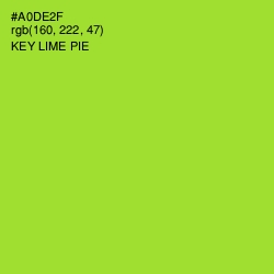 #A0DE2F - Key Lime Pie Color Image