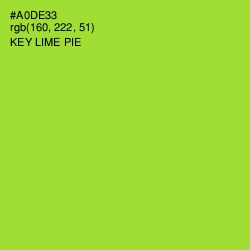 #A0DE33 - Key Lime Pie Color Image