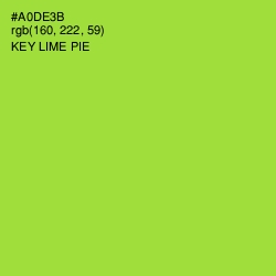 #A0DE3B - Key Lime Pie Color Image