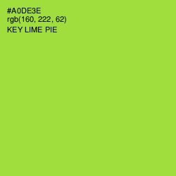 #A0DE3E - Key Lime Pie Color Image