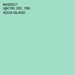 #A0DEC7 - Aqua Island Color Image