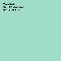 #A0DECB - Aqua Island Color Image