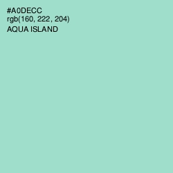 #A0DECC - Aqua Island Color Image