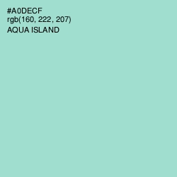 #A0DECF - Aqua Island Color Image