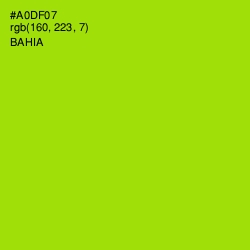 #A0DF07 - Bahia Color Image