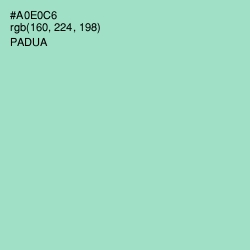 #A0E0C6 - Padua Color Image