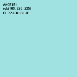 #A0E1E1 - Blizzard Blue Color Image