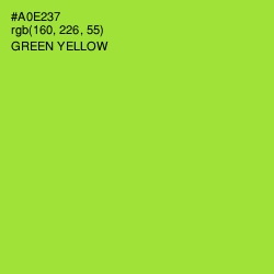 #A0E237 - Green Yellow Color Image