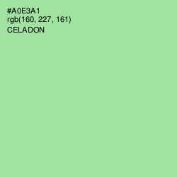 #A0E3A1 - Celadon Color Image