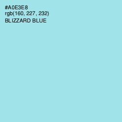 #A0E3E8 - Blizzard Blue Color Image