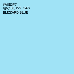 #A0E3F7 - Blizzard Blue Color Image