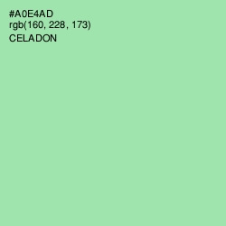 #A0E4AD - Celadon Color Image