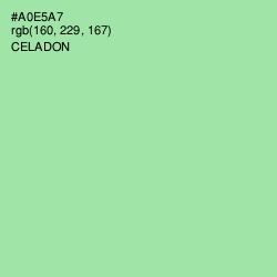 #A0E5A7 - Celadon Color Image