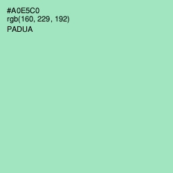 #A0E5C0 - Padua Color Image
