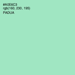 #A0E6C3 - Padua Color Image