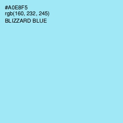 #A0E8F5 - Blizzard Blue Color Image