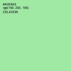 #A0E9A5 - Celadon Color Image