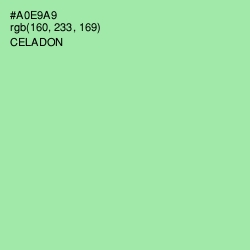 #A0E9A9 - Celadon Color Image