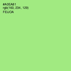 #A0EA81 - Feijoa Color Image
