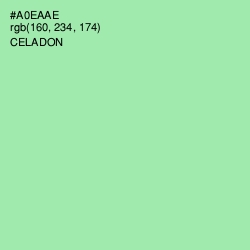 #A0EAAE - Celadon Color Image
