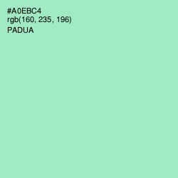 #A0EBC4 - Padua Color Image