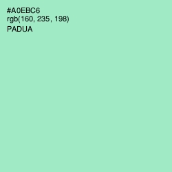 #A0EBC6 - Padua Color Image