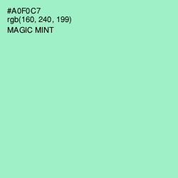 #A0F0C7 - Magic Mint Color Image