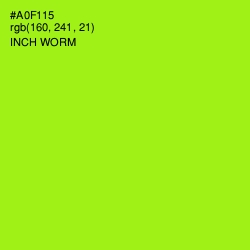 #A0F115 - Inch Worm Color Image