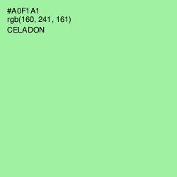 #A0F1A1 - Celadon Color Image