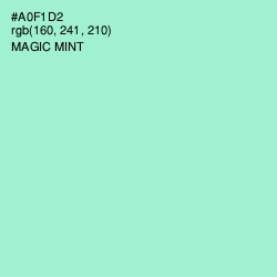 #A0F1D2 - Magic Mint Color Image